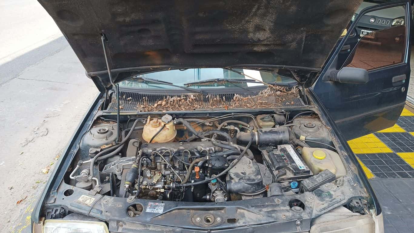 Vano motor durante una tarea de mantenimiento